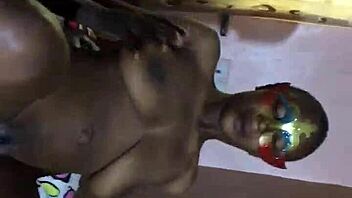 Ebony Babe Gets Her Big Tits Fucked