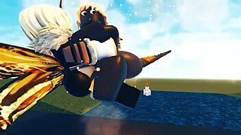 Godzilla and Mothra engage in intense sex battle on Roblox