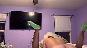 black milf blowjob & creampie with white king