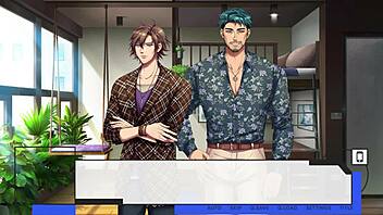 Manage a talent agency for attractive male idols in a 2D dating sim