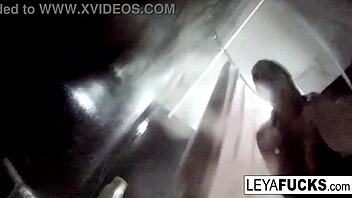 why does leya falcon film in shower?