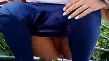 Sexy Colombian Woman In The Park