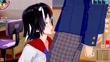 touhou seija breast rubbing in 3d anime game