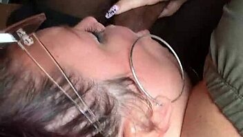 damn, sexy milf nearly caught sucking in parking lot with big cock