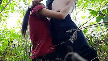 i bang my girlfriend hard in forest.