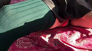 orgasm control unleashed in public park.