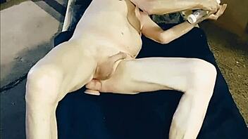 Petite gay boy exposes his bare buttocks for your viewing pleasure