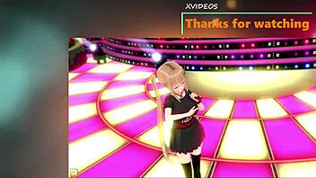 touhou seija breast rubbing in 3d anime game