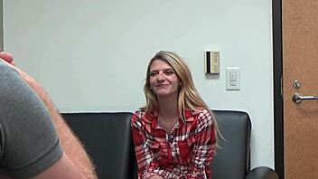 carrie b undergoes casting pov interview with blonde teen details