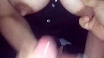 argentinian wife getting tit groping and handjob to cumshot