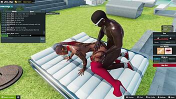 enjoying a tasty bbc in her pussy