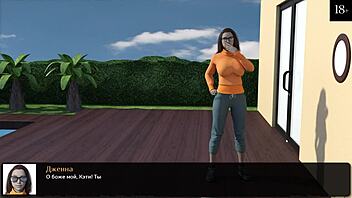 I'm playing Where the Heart Is part 6, and this slut gets anal fucked with big cock, cum everywhere!