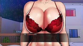 Confined with goddesses Serena and Emma teasing big tits?