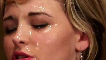 Wicked honey swallows every drop of facial load