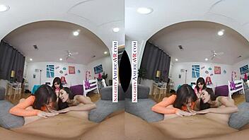 Naughty America - Brooklyn Gray, Gianna Dior, Liv Wild in VR Dorm Room Fun