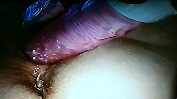 In this homemade scene, the blindfolded wife is fucked with a rabbit toy