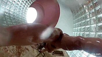 christy mack has fun backstage with big tits