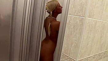 blonde enjoys anal at spa