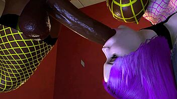 Yellow and pink futa dickgirls 69 blowjob 😈