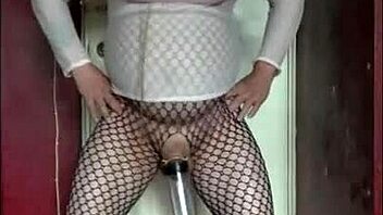Bi gay Mark Wright in feminine attire demands to have his ass ravished while he consumes his own urine