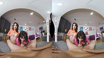 Naughty America - Brooklyn Gray, Gianna Dior, Liv Wild in VR Dorm Room Fun