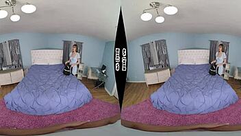 Rebecca vanguard explores pov in teen vr adventure