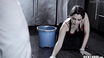 European milf maid with big boobs banged hard by owner! 🔥