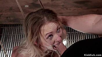 Blonde Slave, How Does Riding Sybian Feel With Flogging?