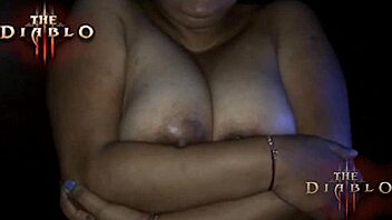 Babysitter gets naughty in sex shop booths