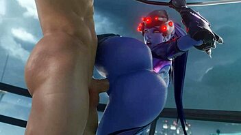 i'm watching this overwatch nsfw animati00n. it's so hot with all the characters