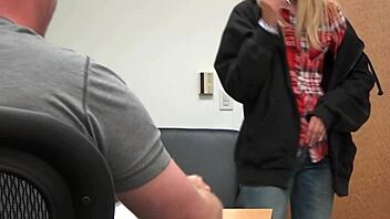 carrie b undergoes casting pov interview with blonde teen details