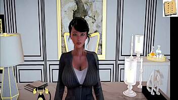 my new family game, brunette with small tits teases redhead?