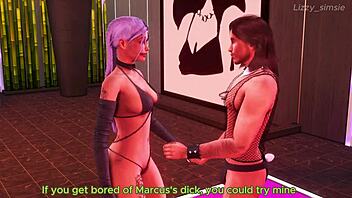 stripper in sims 4 sucks multiple big black cocks for creampies