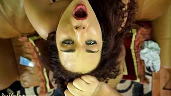 teen redhead on casting couch masturbates and fucks for cumshot