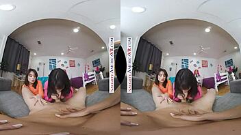 Naughty America - Brooklyn Gray, Gianna Dior, Liv Wild in VR Dorm Room Fun