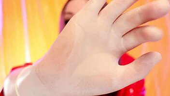 Experience the thrill of surgery with ASMR latex glove video by Arya Grander