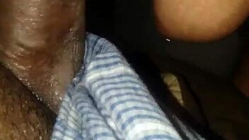 Pretty blonde slut expertly sucking a massive black cock