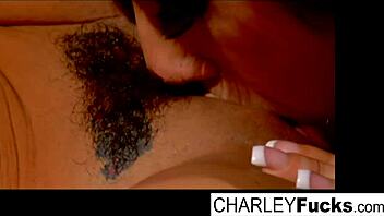 Charlie enjoys a slippery and wet encounter with the seductive brunette Capri