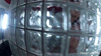 christy mack has fun backstage with big tits