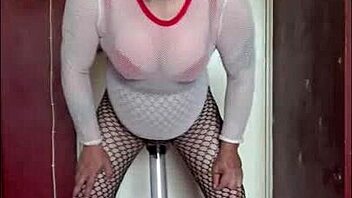 Bi gay Mark Wright in feminine attire demands to have his ass ravished while he consumes his own urine