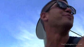 Teen sucks and rides two dicks hard.