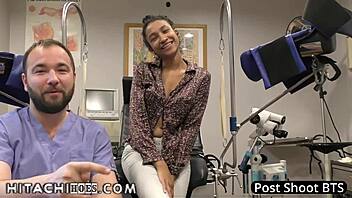 Freshman Miss Mars Gets Hitachi Magic Wand Orgasms By Doctor Tampa During Physical 4 College At Hitachihoescom