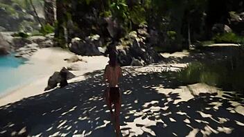 Beach Beast Play Under Sun