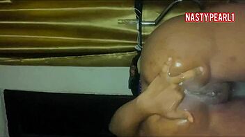 nasty ebony slut pearl1 craves anal banging in bath with wild squirts