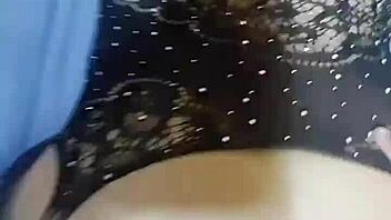 danielita in black leggings in doggystyle