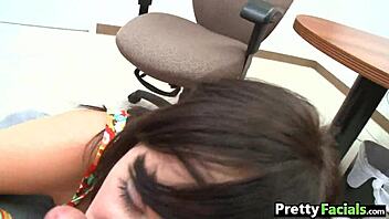 Brunette Babe Facial Lindy Lane 1 2 3