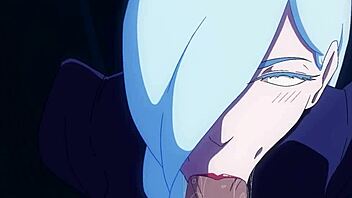 Mei Mei sucks big dick outdoors