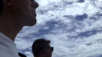 Teen sucks and rides two dicks hard.