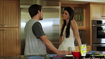 hey stepmom, wanna get doggystyled right here in the kitchen?