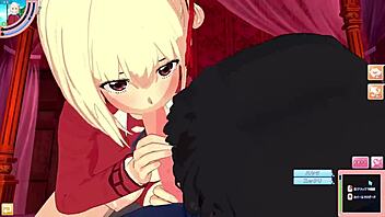 spider lily chisato takina in male pov 3p sex hentai animation